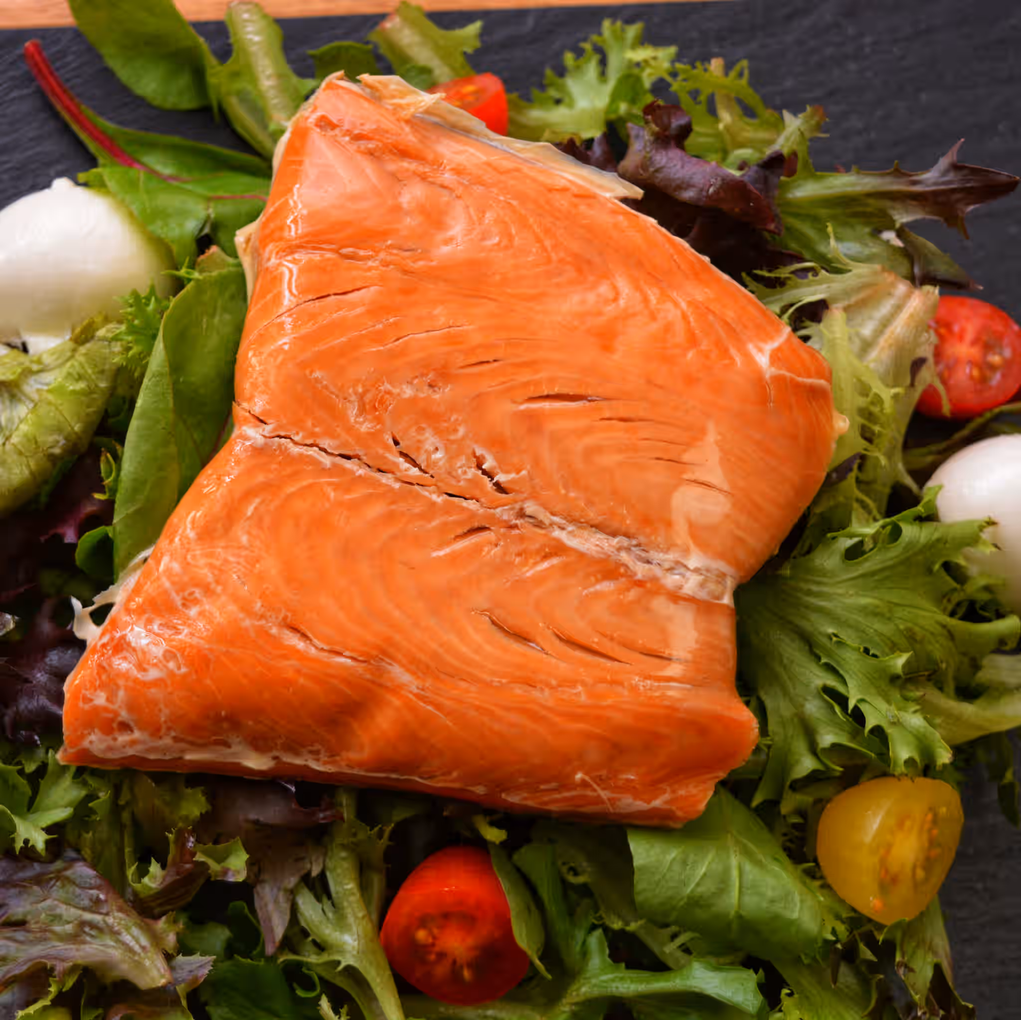 Wild Caught Canadian Pacific Smoked King Salmon Filet - Fully Cooked and Ready to Eat 8 oz Premium Smoked Fish