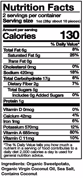 4 pack of 2 oz Spring Salt Fries