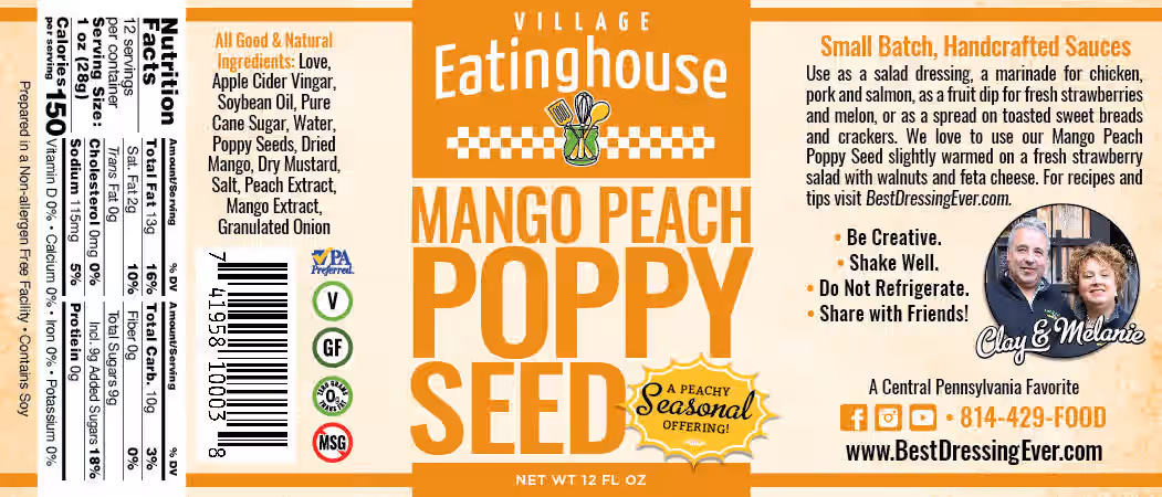 Mango Peach Poppy Seed - Limited Time!