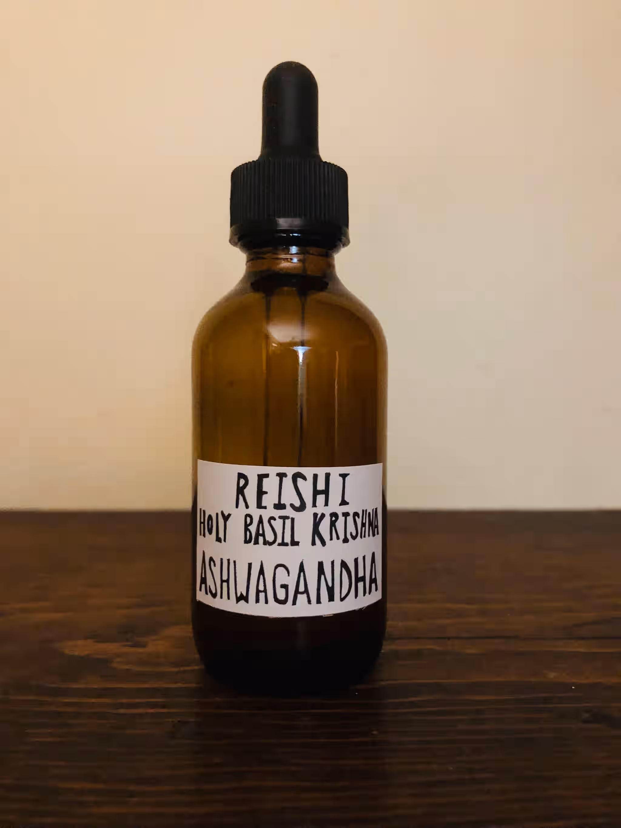 balance blend- holy basil krishna, reishi + ashwagandha root wild foraged and homegrown
