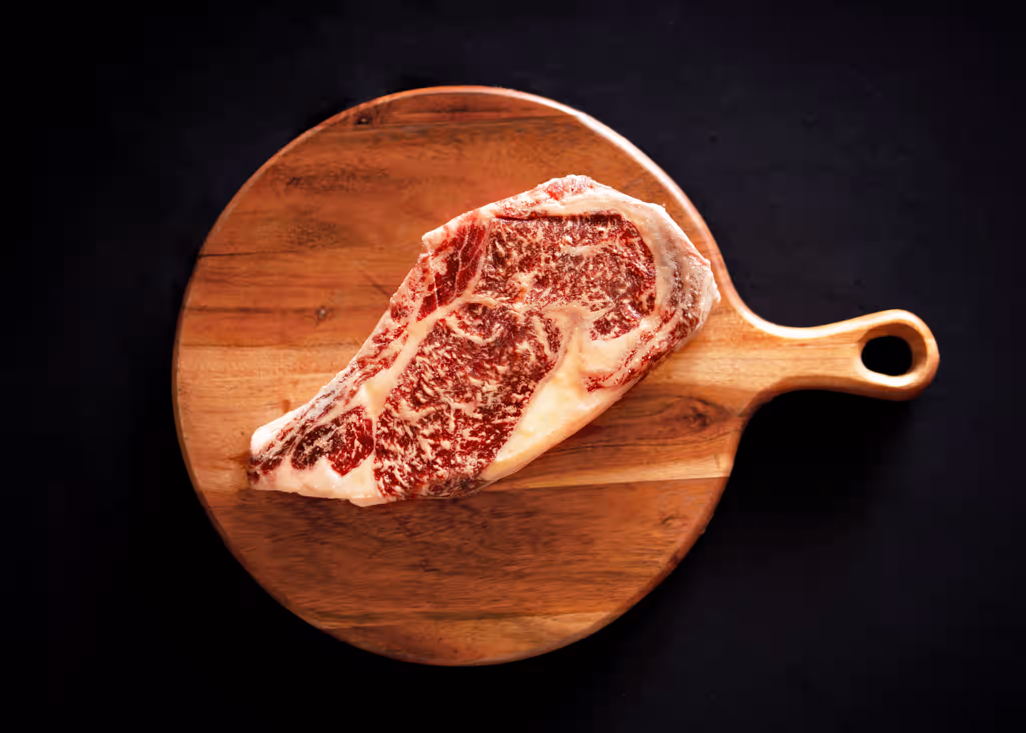 100% All-Natural Grass-Fed Fullblood Wagyu Bone-In Ribeye Steak