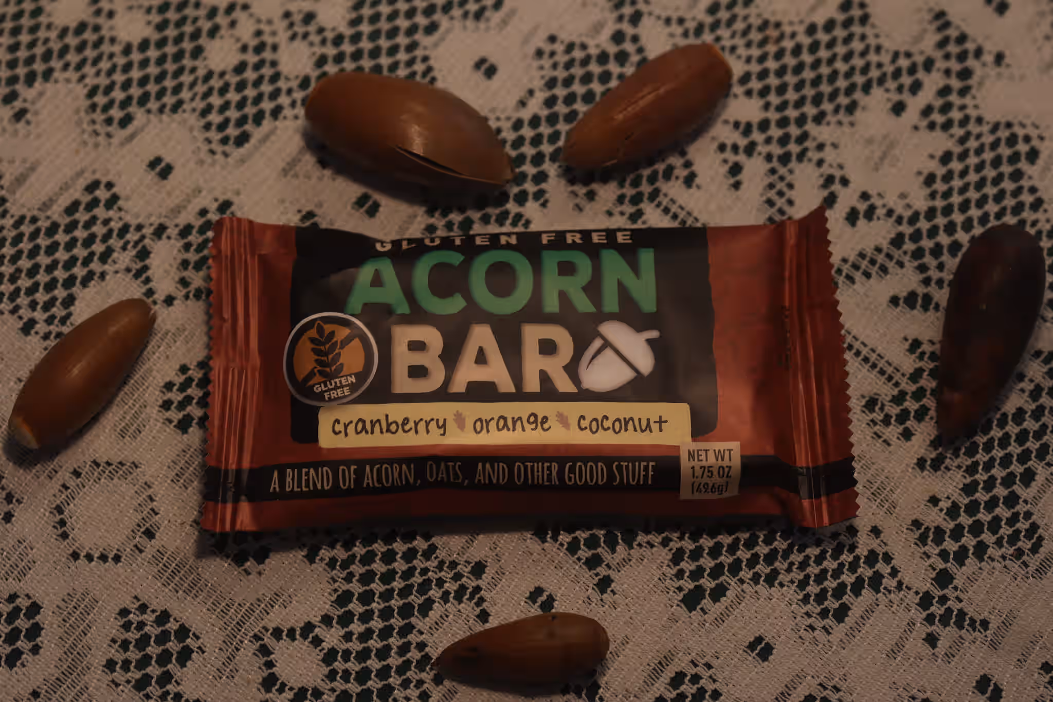 Acornbar-Cranberry, orange, Coconut - 6 pack