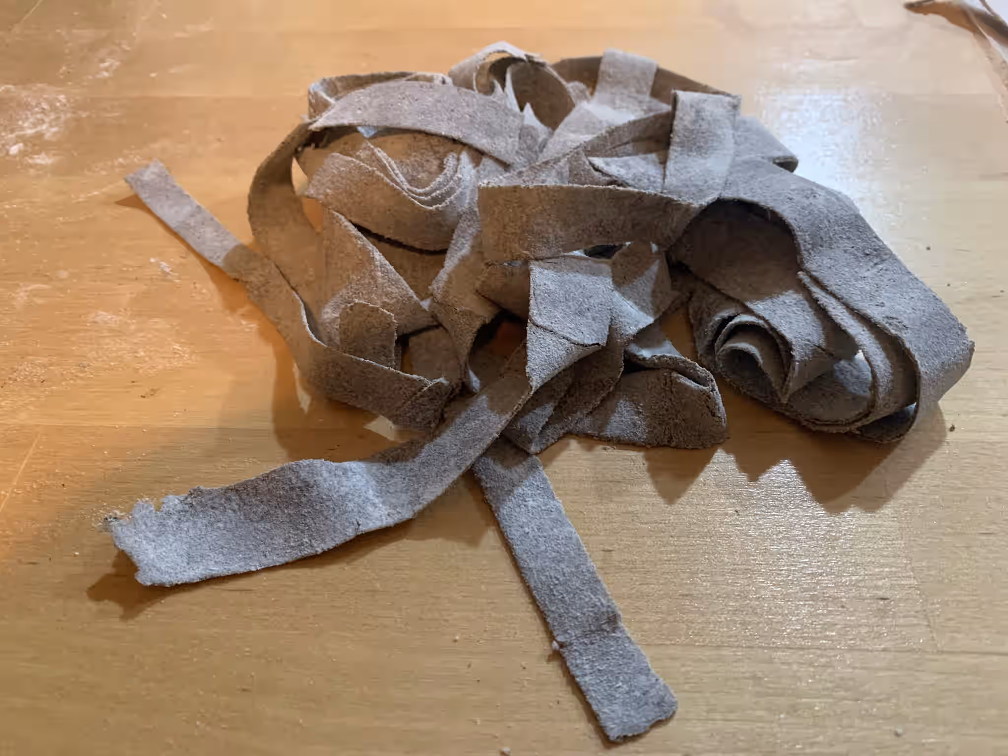 Handmade Made-To-Order Air-Dried Buckwheat Pizzoccheri (Farm-Fresh Egg, Italian Alpine ribbon pasta ‚Äì 1LB)