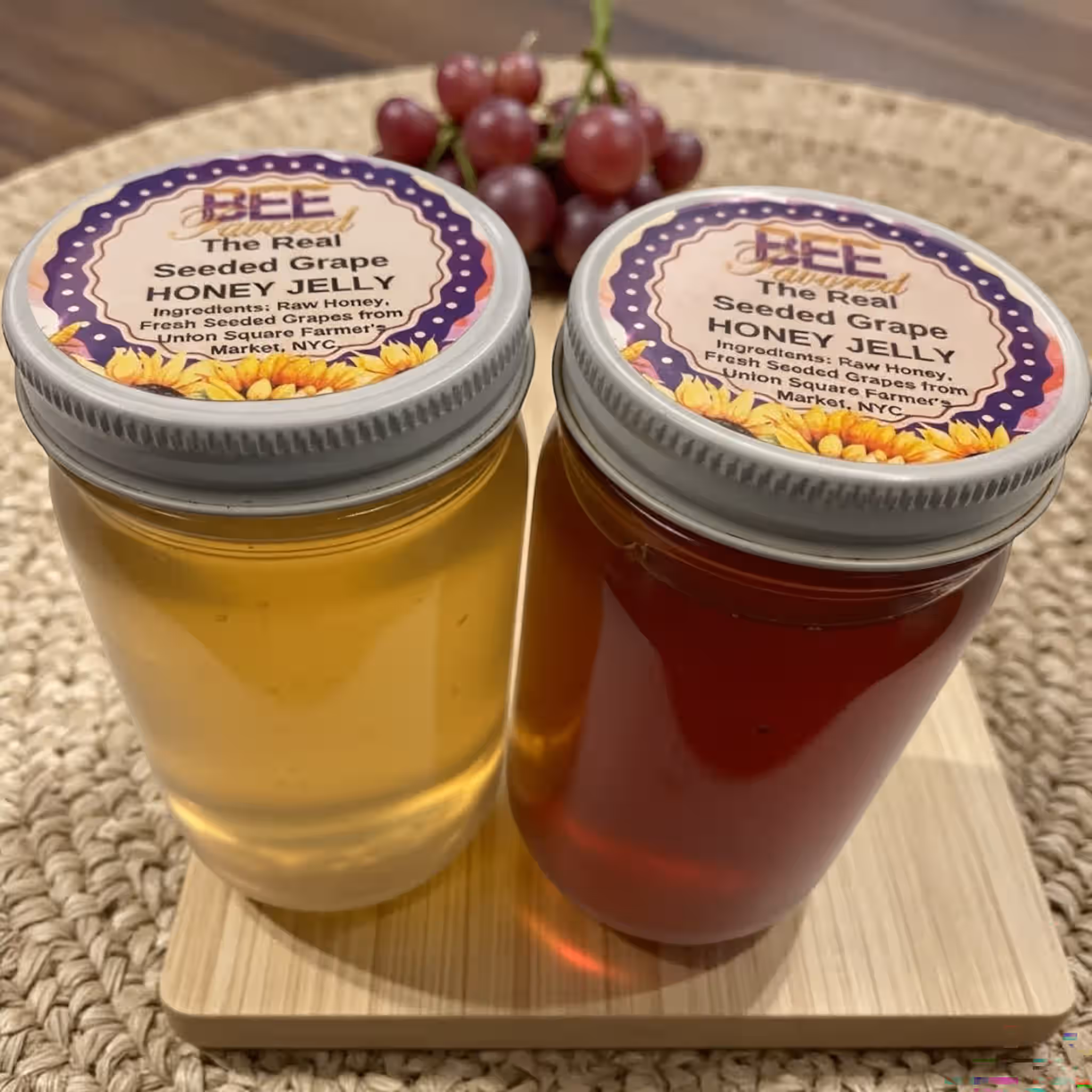 The Real Seeded Green Grape Honey Jelly - Kid's Favorite