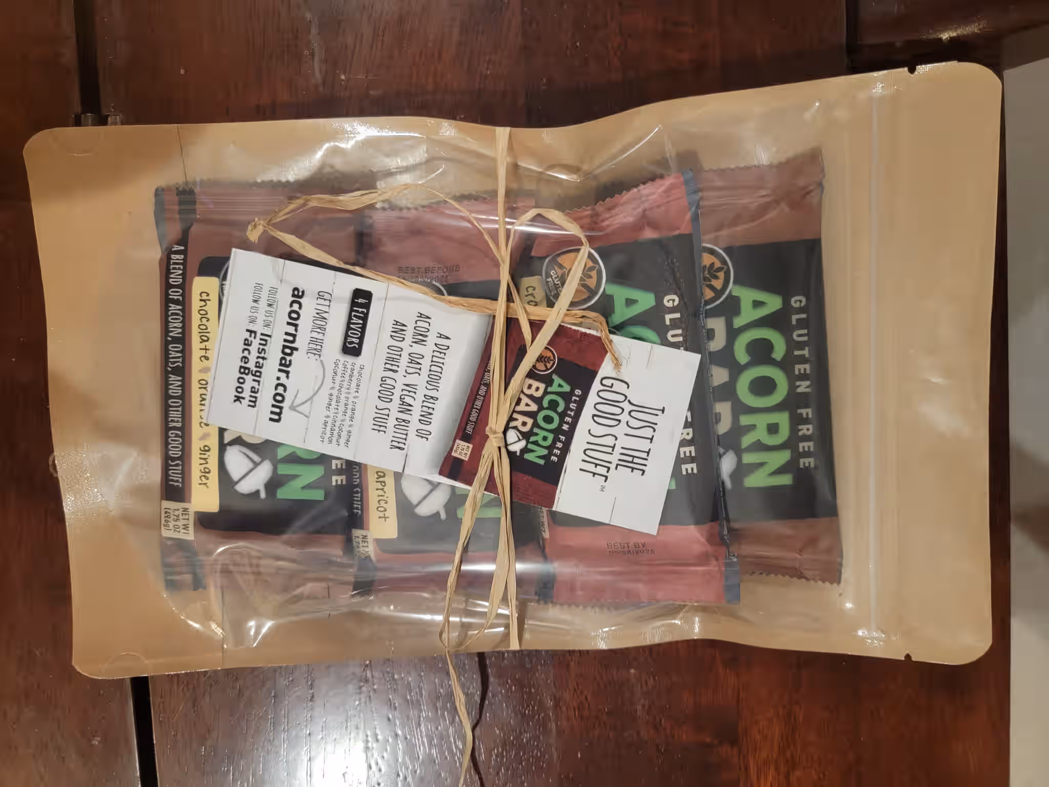 Acornbar  GIFT BUNDLE: VARIETY PAK -8 Acornbars two of each flavor