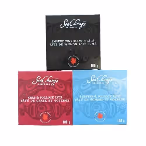 Canadian Seafood Pate Trio With Lobster Crab And Smoked Salmon Pate Gourmet 3 Pack