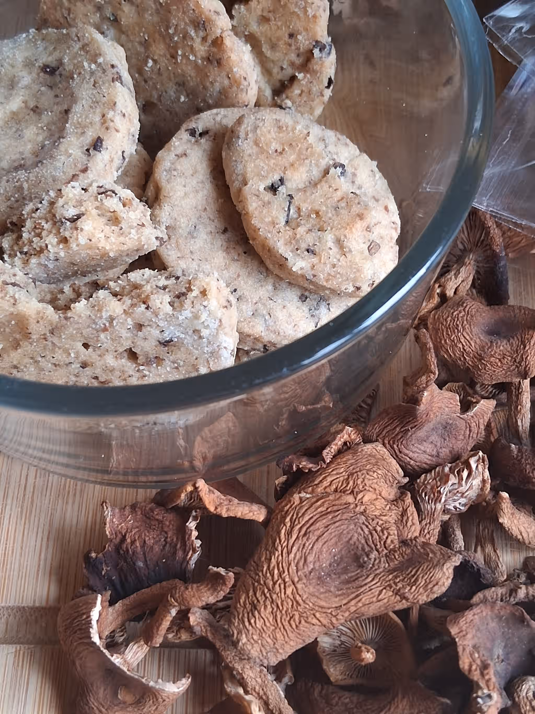 Candy Cap Mushroom Mini Cookies