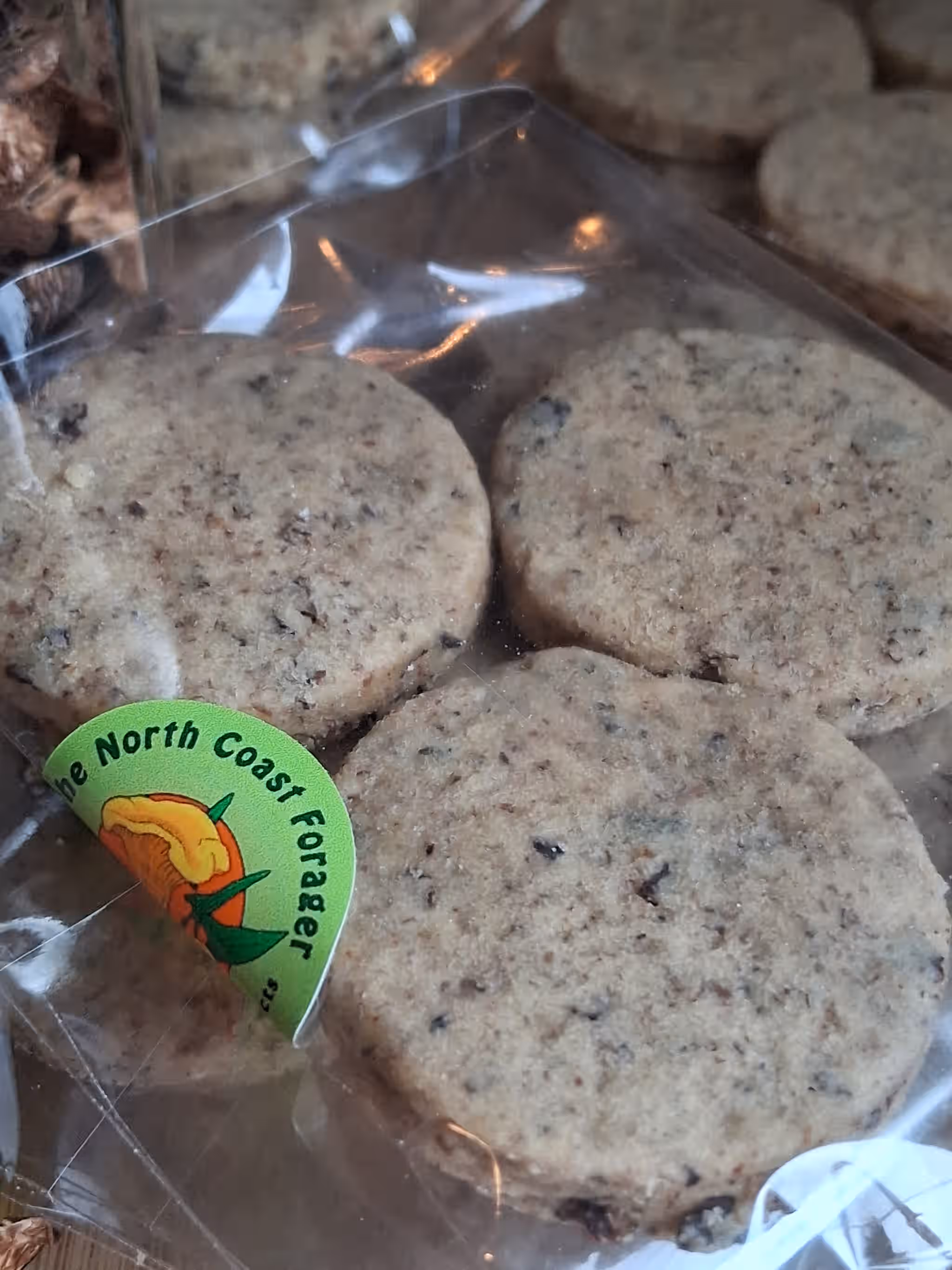 Candy Cap Mushroom Mini Cookies
