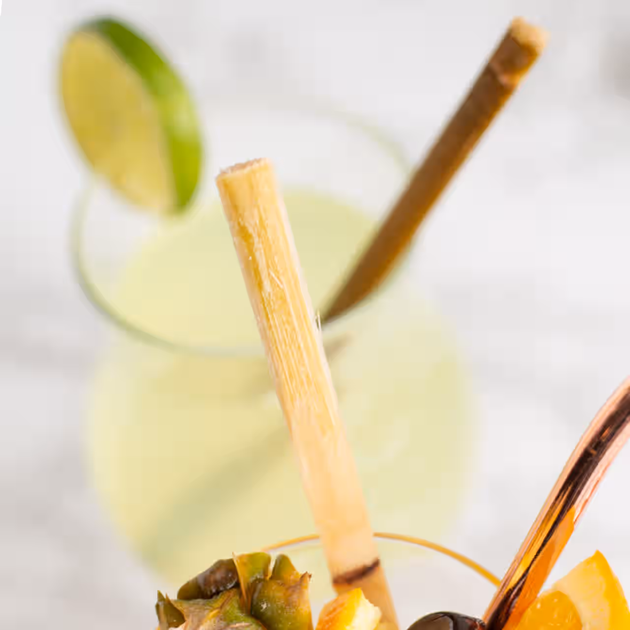 Raw Sugar Cane 7"L Swizzle Sticks - Pack of 20