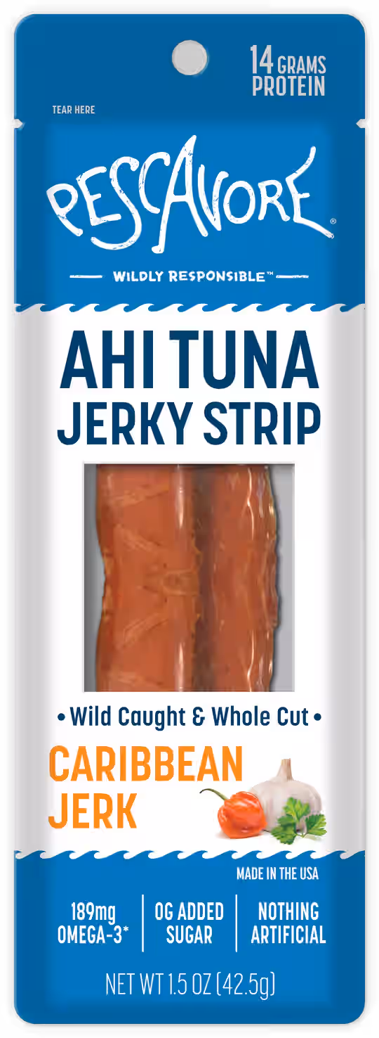 CARIBBEAN JERK TUNA JERKY, 10 PACK 3 CARIBBEAN JERK TUNA JERKY, 10 PACK
