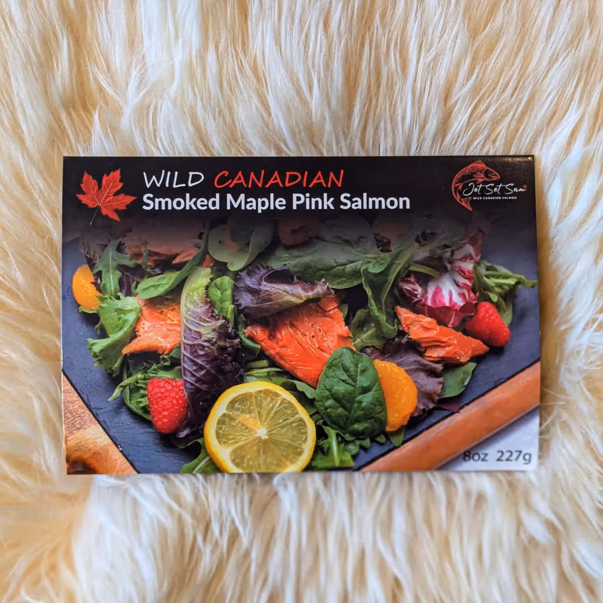 Wild Canadian Maple Glazed Smoked Pink Salmon Retort Pouch Shelf Stable Perfect for Camping or Travel