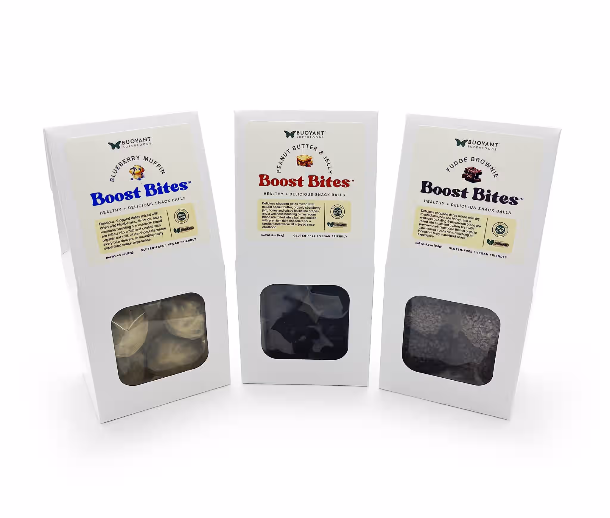 Blueberry Muffin BOOST BITES Snack Balls