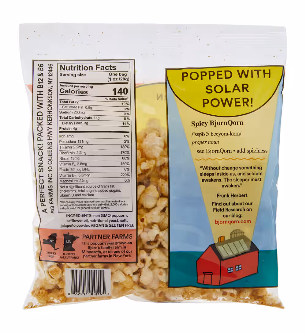 BjornQorn Spicy 15-Pack (1oz) 3 BjornQorn Spicy 15-Pack (1oz)