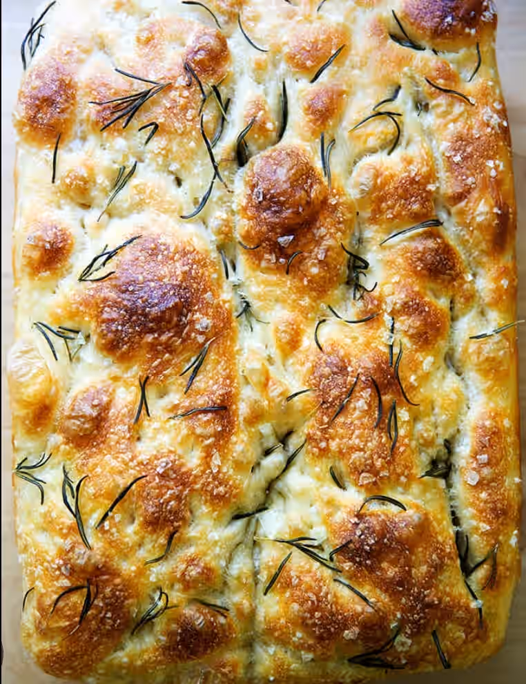 Fresh baked Rosemary Goat cheese Foccacia