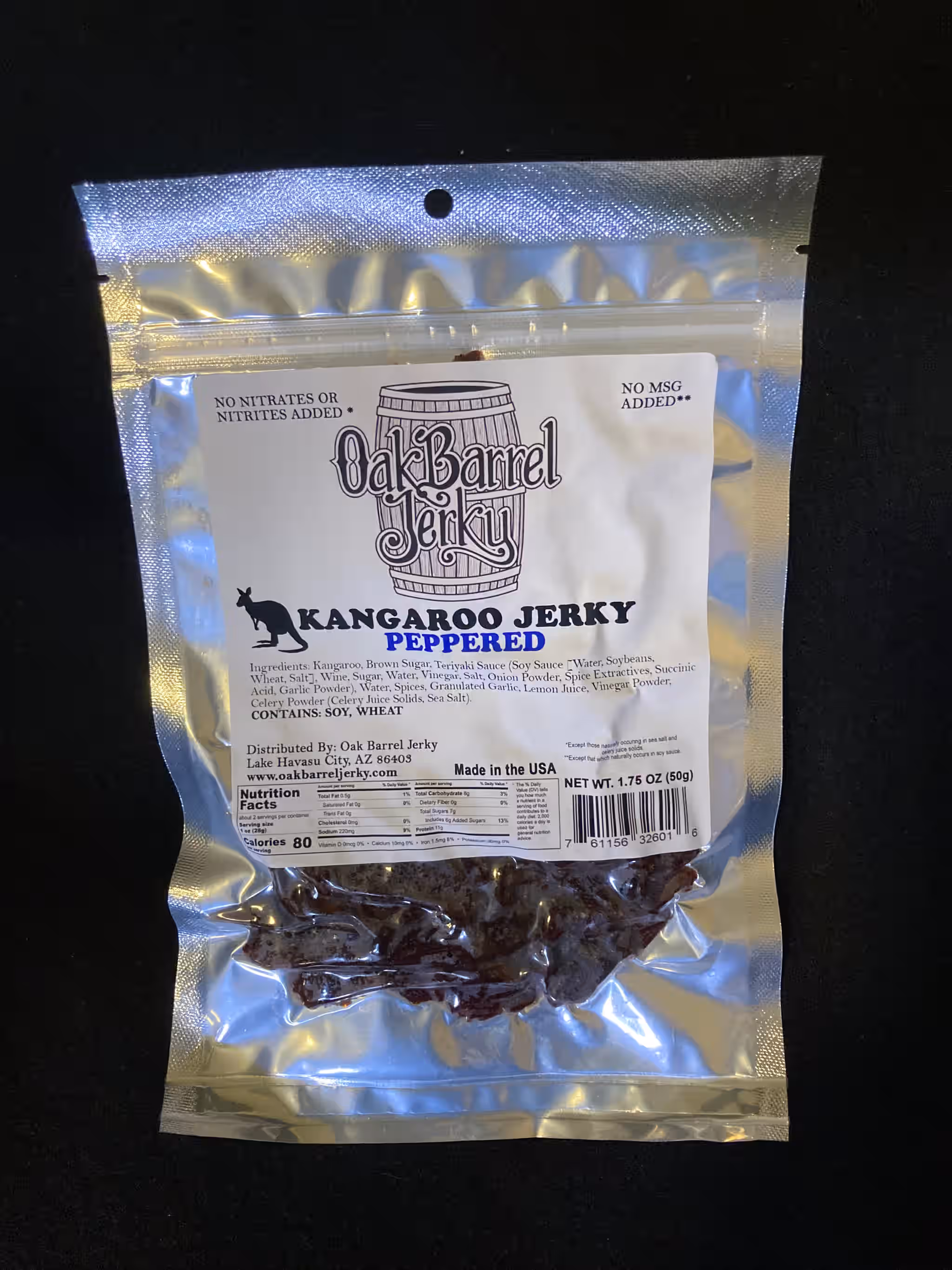 Gourmet Peppered Kangaroo Jerky