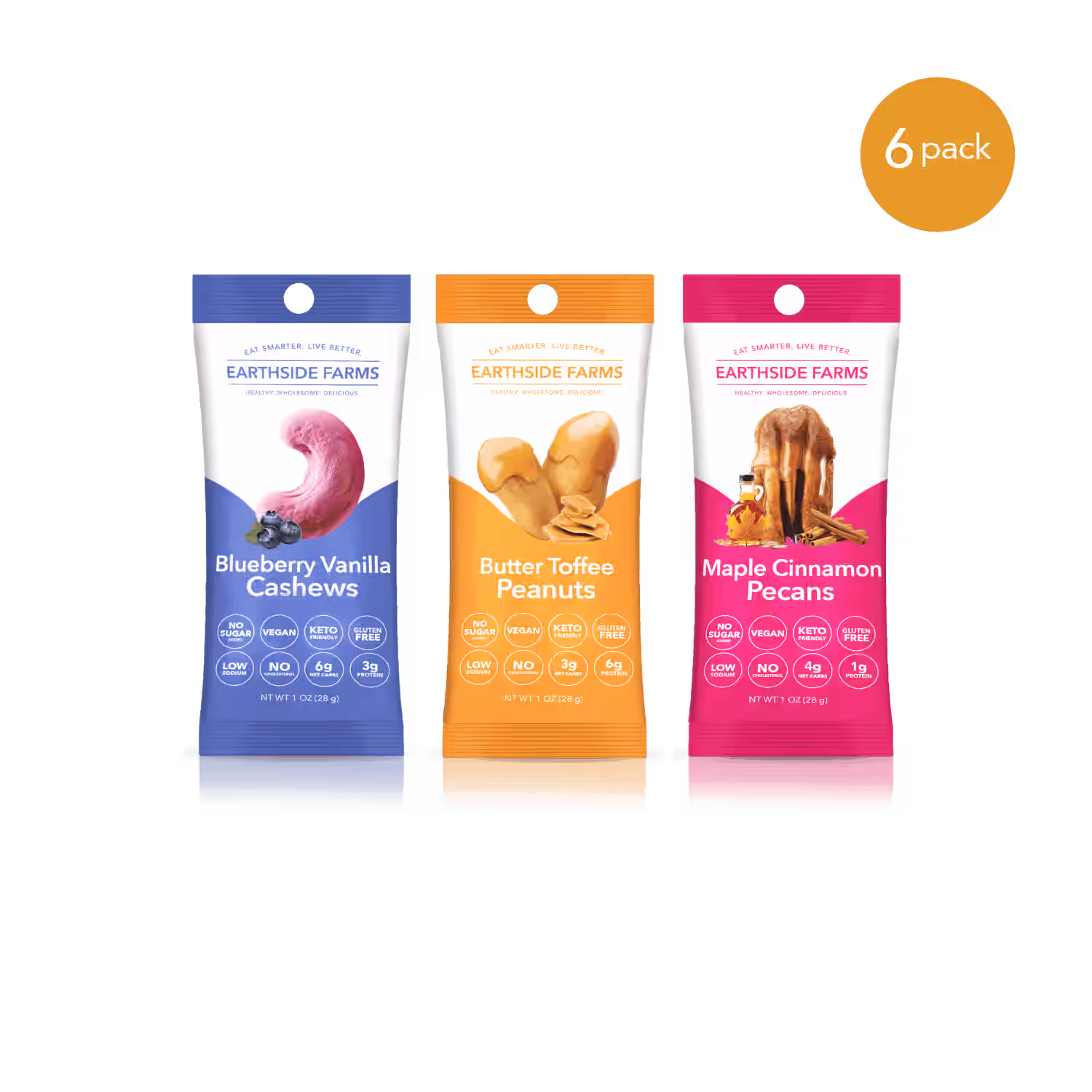 Healthy Snack Packs of Harvest Variety of 6 Packs