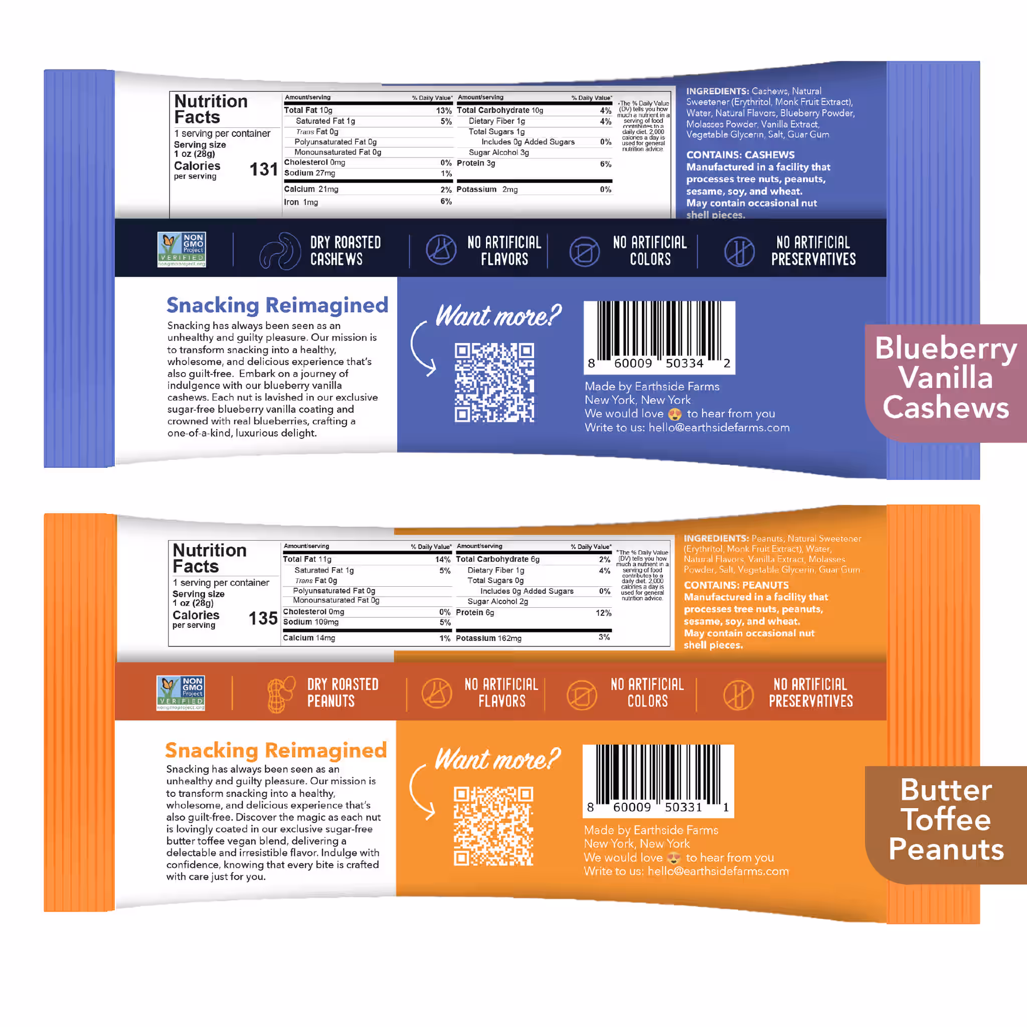 Healthy Snack Packs of Harvest Variety of 6 Packs